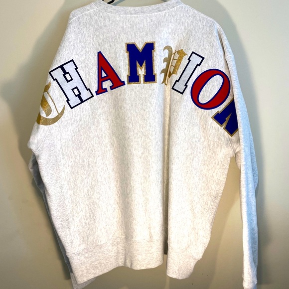 Champion Crewneck: Awesome Block Lettering - Picture 5 of 6